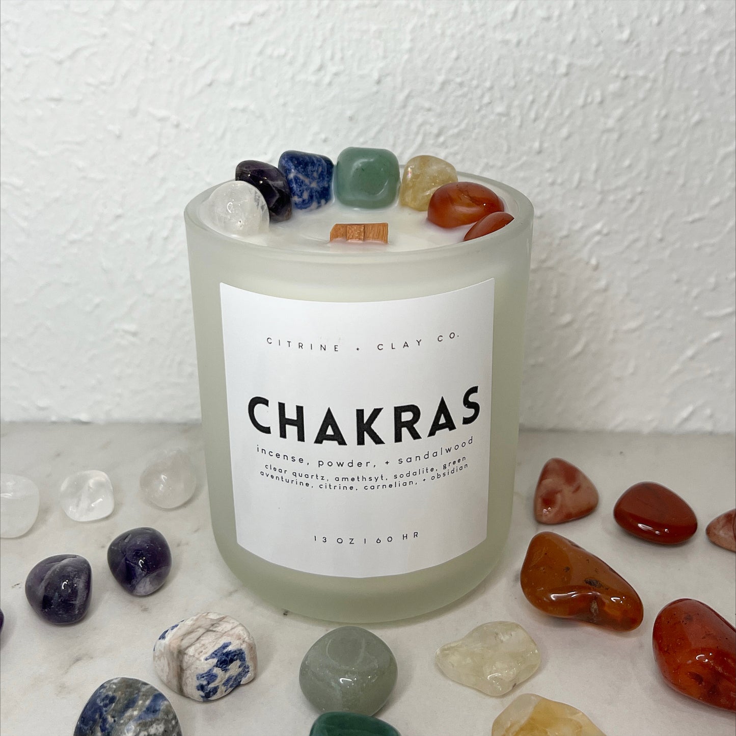 Chakra Crystal Candle